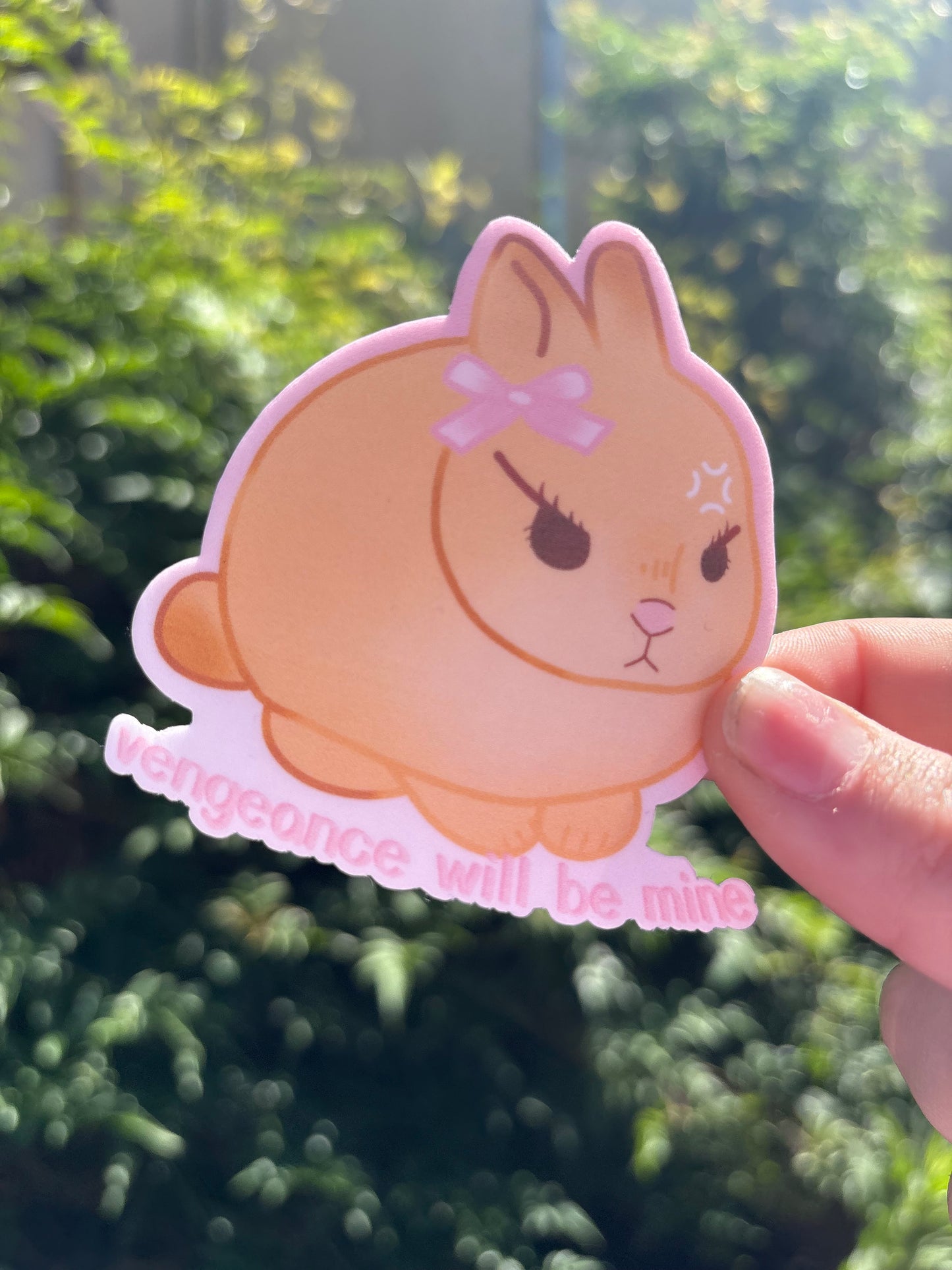 "Vengance will be mine" Sticker