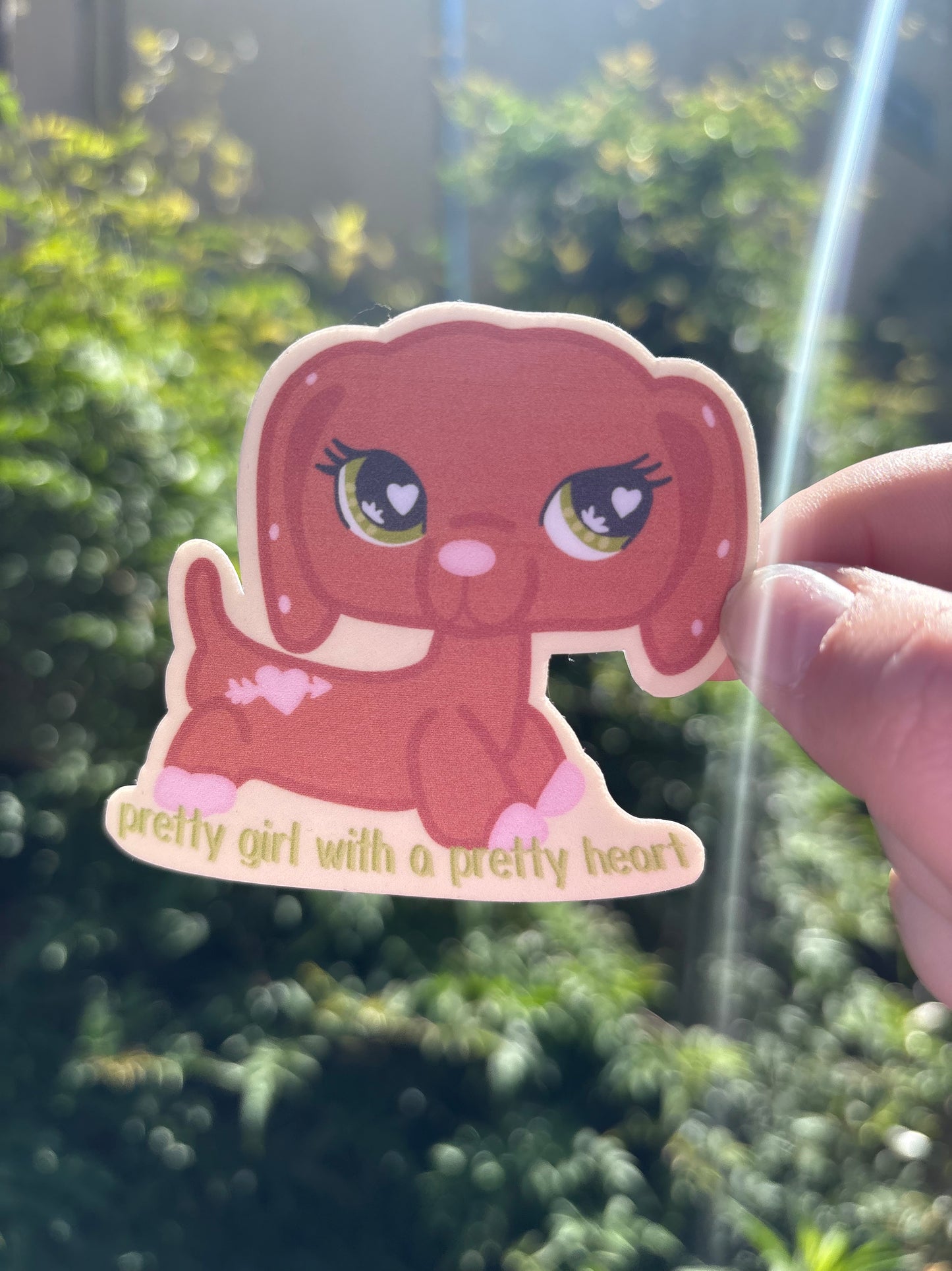 "Pretty girl with pretty heart" Sticker