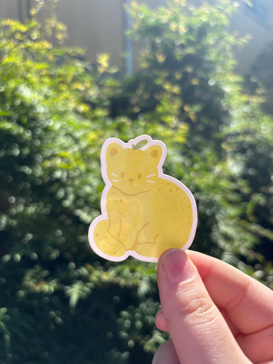 Fruit Kitty Lemon Sticker
