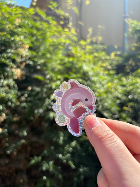 Holographic Dolphin Sticker