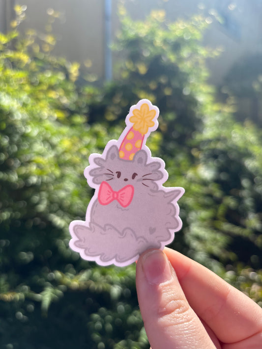 Party Cat Sticker