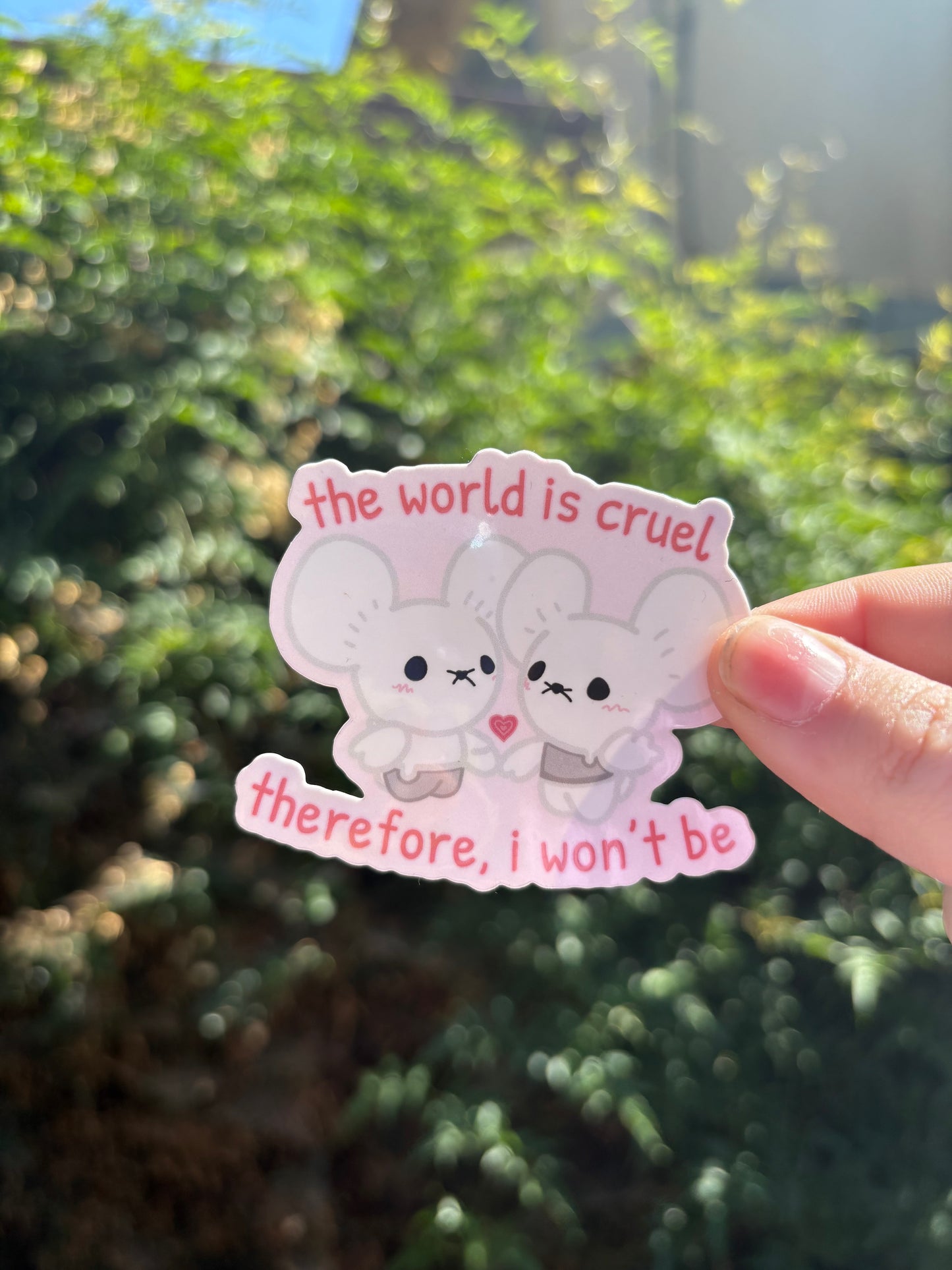 Pocket Creature Loving Mice Sticker