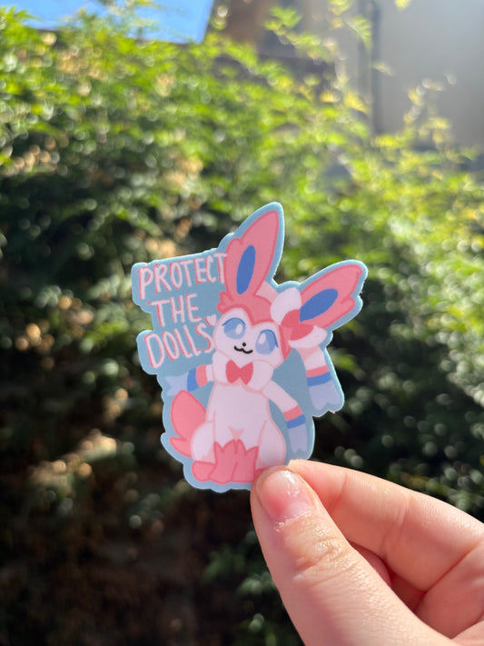Pocket Creatures "Protect the dolls" Sticker