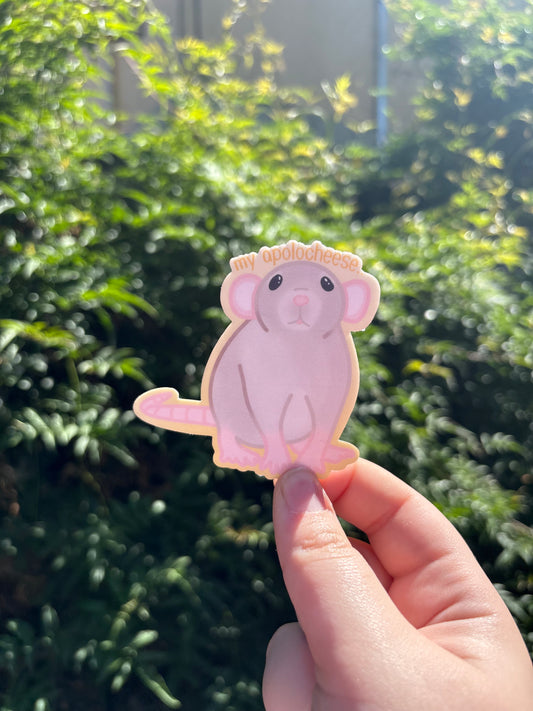 "My apolocheese" Sticker